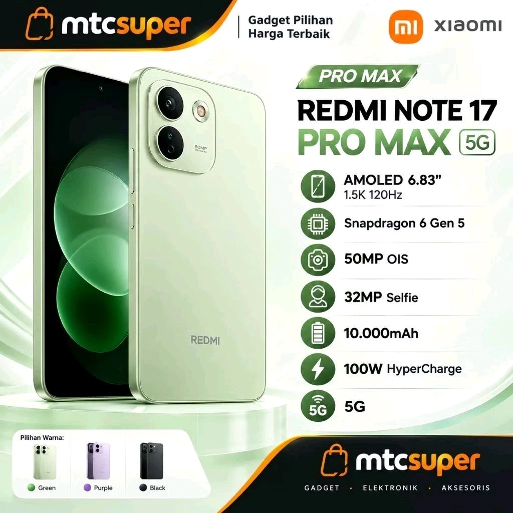 REDMI NOTE 17 PRO MAX 5G 8/256GB | 8/512GB 10.000mAh