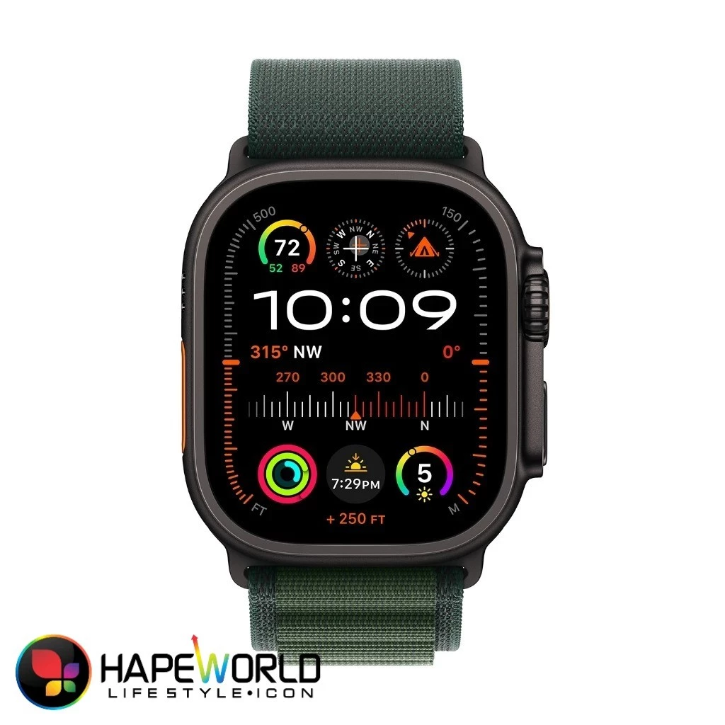 APP WATCH ULTRA2 49 Black Titanium Drak Green Aluminium S/M/L (NEW)